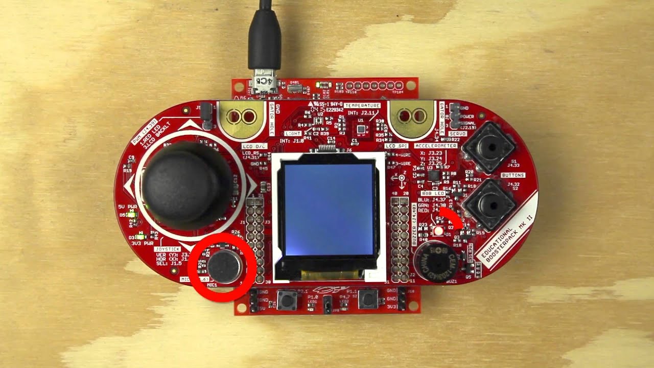 Educational BP MKII Energia Example Mic In LED Out - YouTube