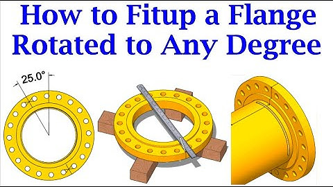 How to fit up a Flange Rotated any degree to Pipe