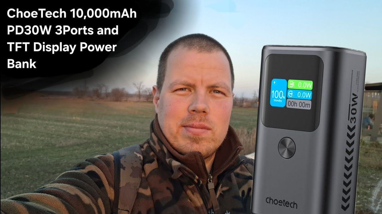 ChoeTech 10,000mAh PD30W Okos power bank