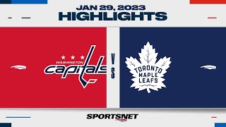 NHL Highlights | Capitals vs. Maple Leafs - January 29, 2023