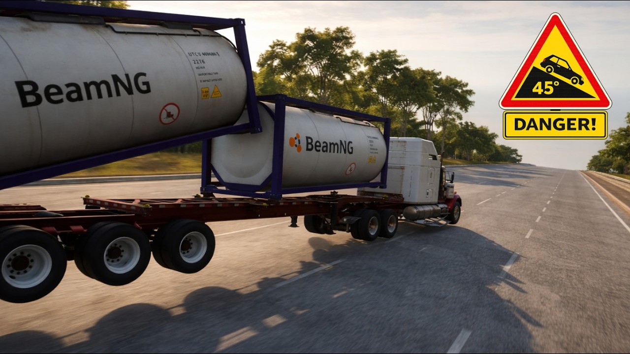 Cars vs Dangerous Downhill Drive - Which Car Survives? | BeamNG.drive