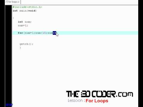 Bangla Tutorials - C programming - For loops - YouTube