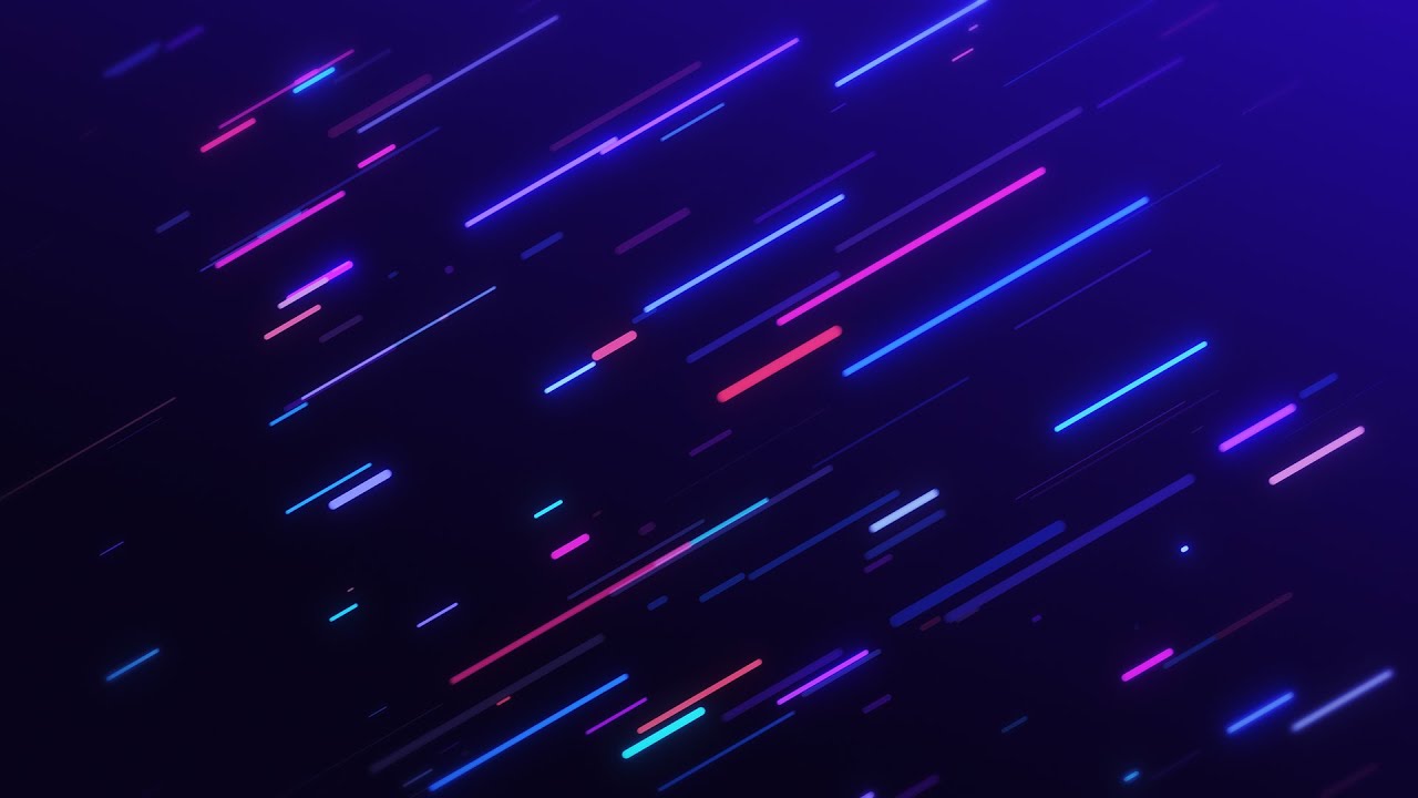 Rounded Neon Red and Blue lines Background video, Footage