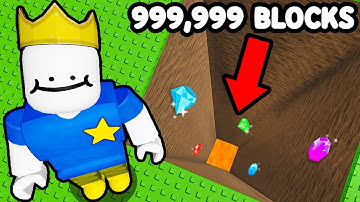 I Dug 1,000,000 Blocks for Treasure in Roblox