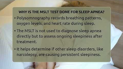 Why Is The MSLT Test Done For Sleep Apnea? - Sleep Apnea Support Network