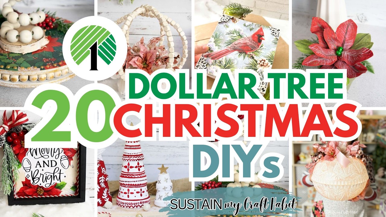20 Adorable Dollar Tree Christmas Crafts & DIY Ideas for 2025! Relax ...