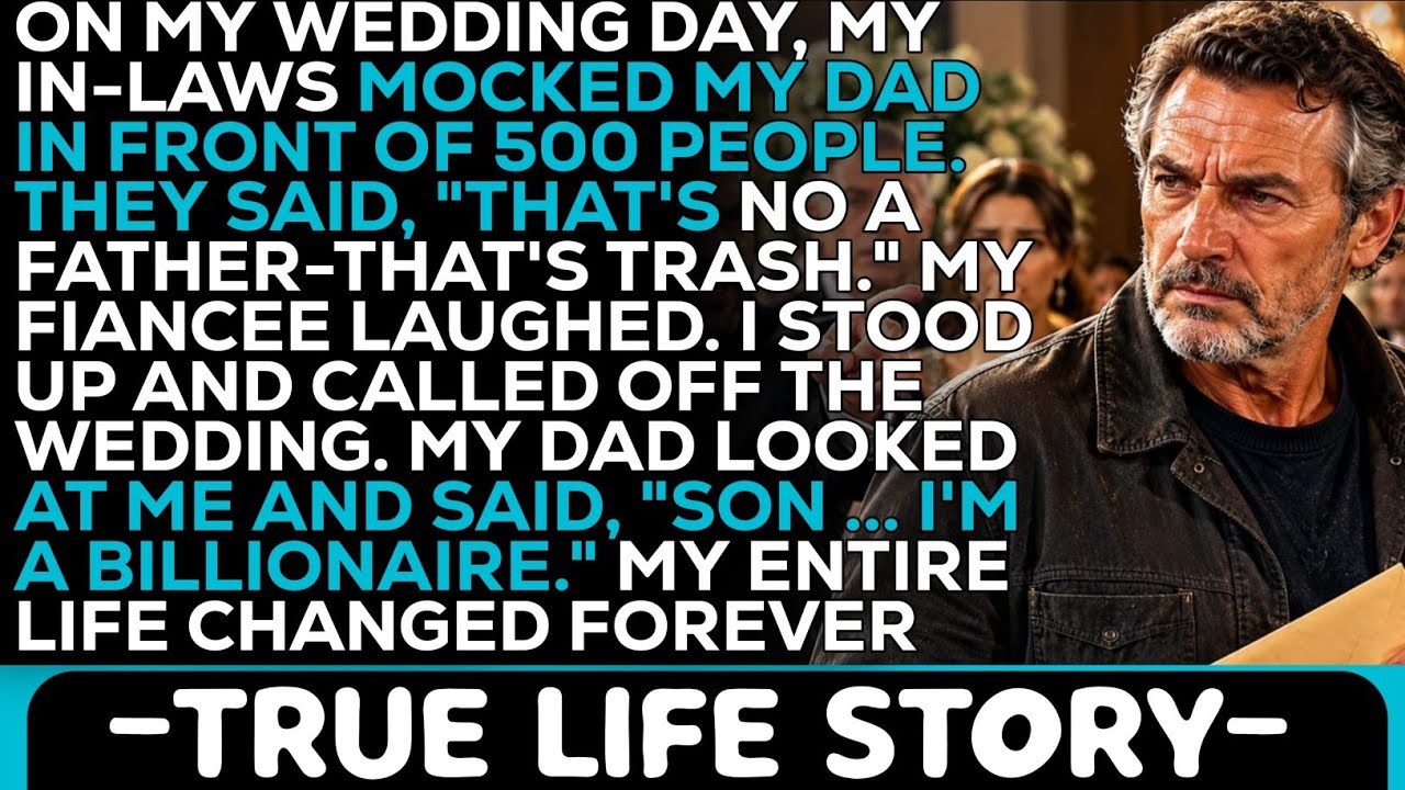 At my son’s wedding, 500 of the city’s elite watched my wife’s family point at me and laugh. My new daughter-in-law, in her $50,000 dress, laughed the hardest. My son’s father-in-law walked the...