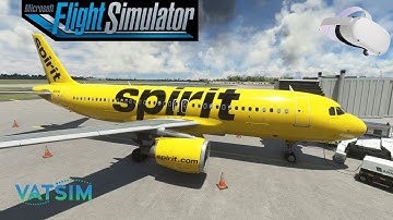 MSFS FENIX A320 VR + VATSIM! Spirit OPS MCO-MEM!