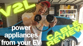 MG V2L cable review - power your appliances from your EV! MG4 works, but Tesla doesn't.