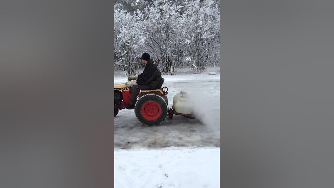 Homemade Backyard Zamboni Ice Resurfacer YouTube