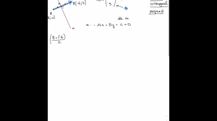 quation mdiatrice