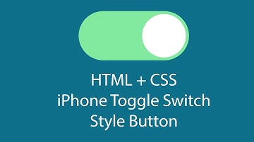 HTML+CSS : 아이폰 스타일 토글 스위치 만들기 (iPhone Toggle Switch Style Button)
