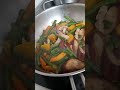 STIR FRY MIX VEGETABLES WITH PORK #SHORT#