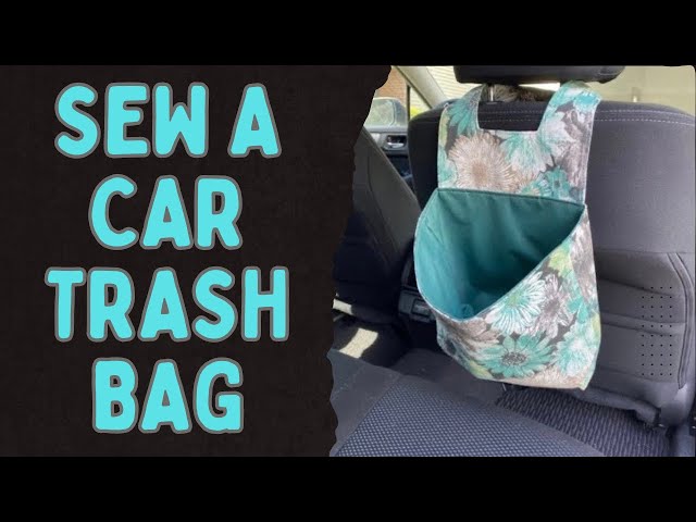 Designer” Car Trash Bag (tutorial linked, my adjustments included)