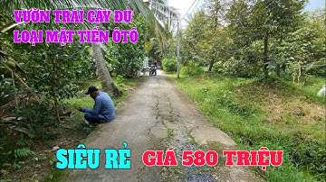 MS:1125(BÁN RỒI )Đất vườn giá mềm 580 Triệu.Mặt tiền xe hơi tải công chứng trong ngày.