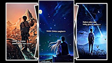 Sanu timilai samjhera🥺❣️💫 || Nepali lyrics xml video❤️🥀 || #viral  #xml on description box ❣️💫🥀