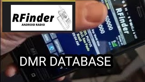 Rfinder B1-DMR Info - On Screen - Refresh / Update