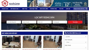 Template Blogspot bất động sản có tính năng LỌC