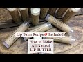 How to Make All Natural LIP BUTTER Balm 💋  Easy DIY Recipe | Ellen Ruth Soap