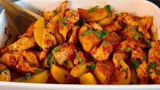 It's so delicious that I cook it almost every day! Quick and easy Chicken and Potato Recipe!