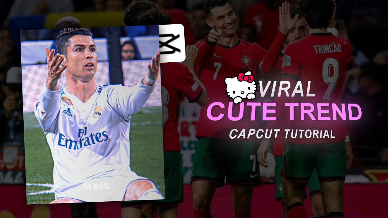Football Cute Trend Edit Tutorial on Capcut | How to Make Viral Edit ...