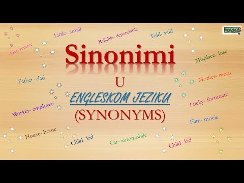 Sinonimi u engleskom jeziku- Synonyms