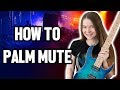 How to Palm Mute (Beginner Guitar Lesson)