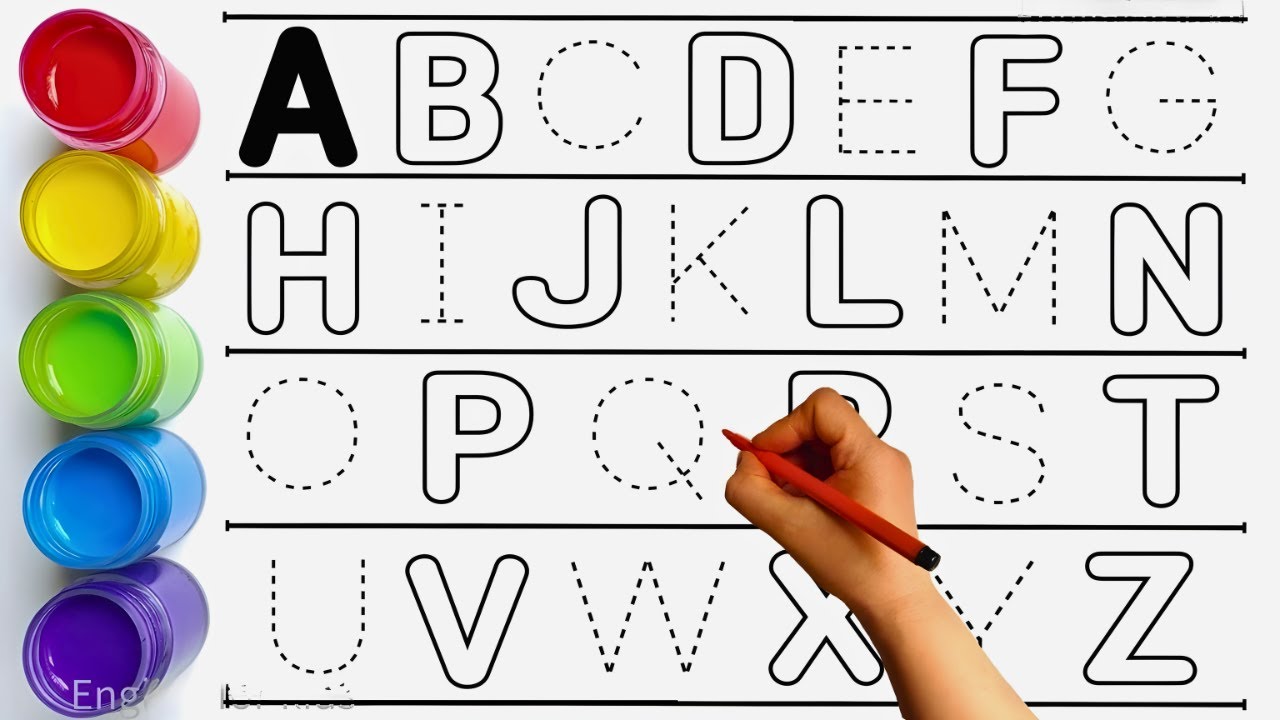 Алфавит, песенка про алфавит, от А до Я, детские стишки, сборник для письма по пунктирным линиям ...