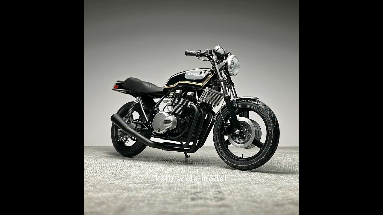 Full version↓】Kawasaki Z750FX【Aoshima 1/12】Scale Model Custom