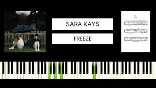 Sara Kays - Freeze Best Piano Tutorial Cover