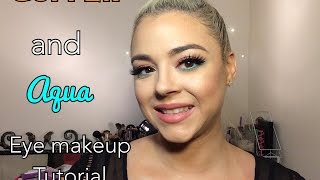 Aqua and Copper Eye Tutorial | Beauty by Pinky