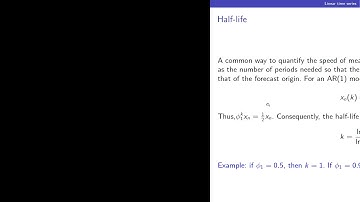 TIME SERIES ANALYSIS  - Lecture 2: Linear Models