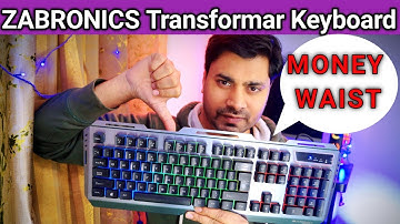 ZBRONICS Transformer-k Gaming Keyboard Problem | Zebronics RGB lite Keyboard | khantalk
