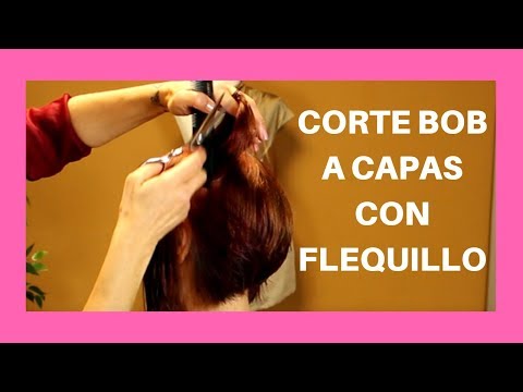 Como Hacer CORTE BOB Con FLEQUILLO DESFILADO a CAPAS Paso a