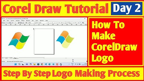 How To Make Window Logo In CorelDRAW || CorelDraw पर Window Logo कैसे बनाएं