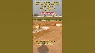 Mumbai highway facing Dtcp and rera  open plots SNear Sadasivpeta #dtcp #bdaplots #commericalplots