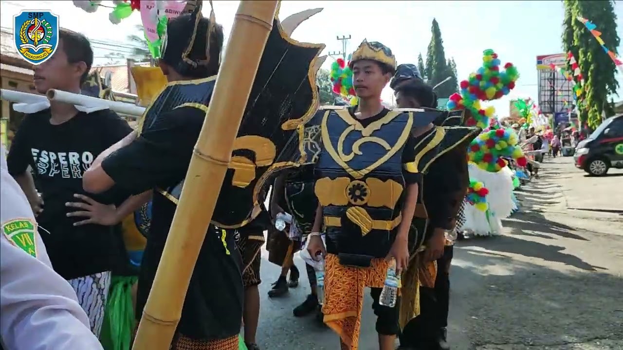 Pawai Budaya HUT RI ke 77 SMP Negeri 2 Ngadirojo