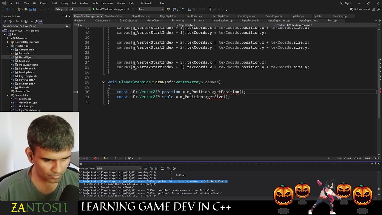 2 - Learning Game Dev in C++ / SFML - YouTube