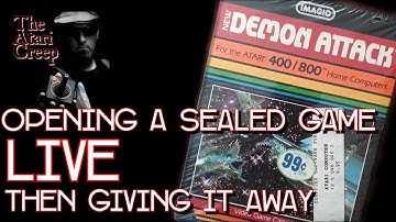 🔴Lets openen a sealed Demon Attack Atari 400/800 and GIVE IT AWAY!