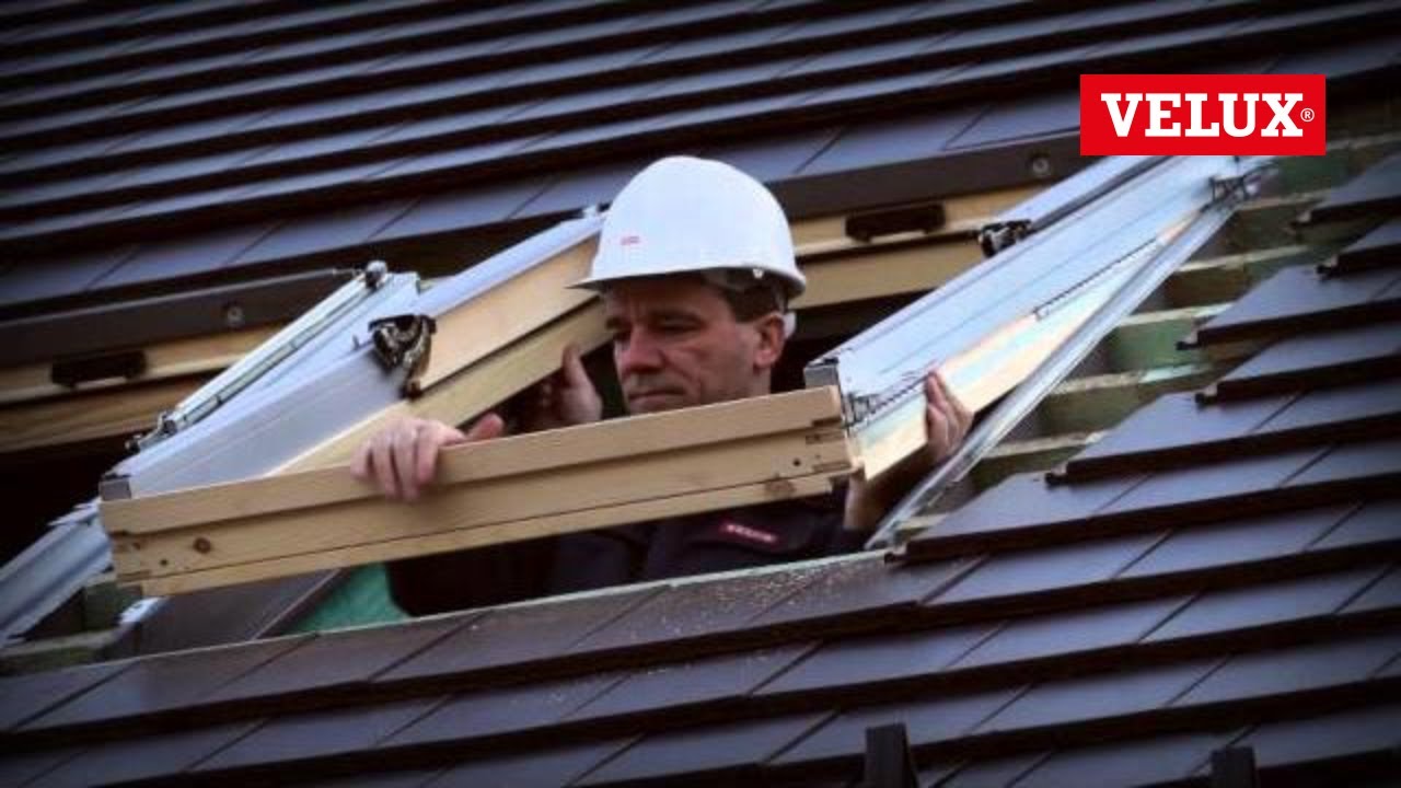Velux tetőtéri ablakok süllyesztett beépítése youtube