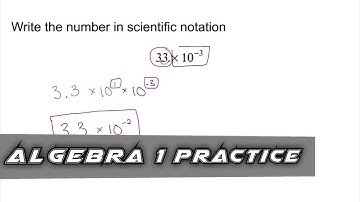 Algebra 1 Practice - Write a Number is Scientific Notation (Example 4)
