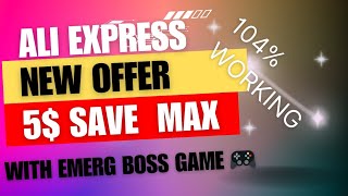 Ali express new offer merge boss game save 5$ on order 104% working screenshot 5
