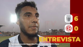 Raúl Neira, Alianza Pisco player, after the 6-0 victory over CNB