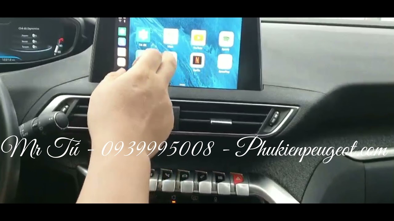 Hướng dẫn sử dụng cài đặt Box Android xe Peugeot 3008 – Xem video, google map GPS