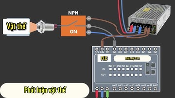 Cách đấu nối cảm biến tiệm cận với PLC #shorts