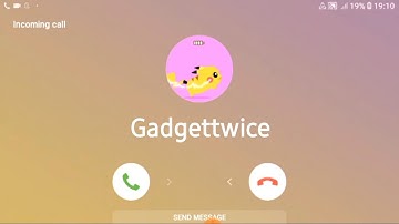 Samsung Galaxy Phone Android 8.0 incoming call (Screen Video)
