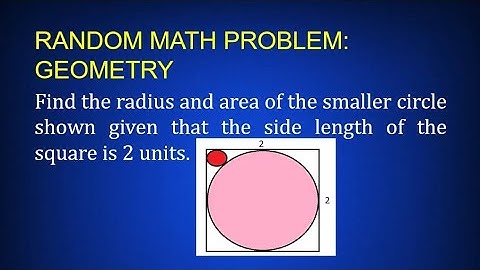 Random Math Problem: Geometry