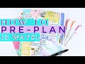 FUNCTIONAL PLANNING | How to Pre-Plan in a Happy Planner | Brain Dump