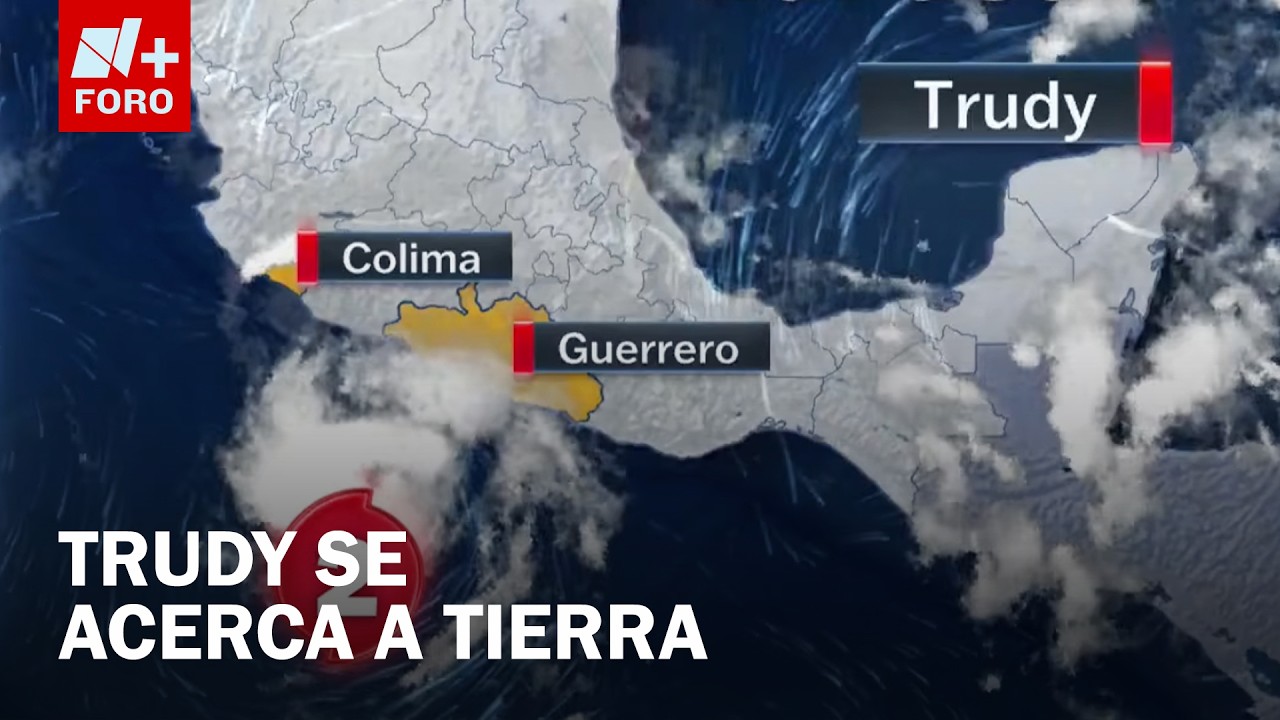 Trudy se intensifica a huracán Categoría 2 frente a costas de Colima y Michoacán