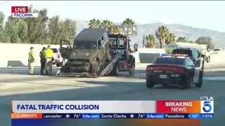 1 dead after overnight crash along 5 Freeway in Pacoima 